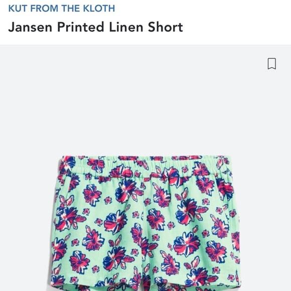 Kut from the Kloth | Womens Floral Linen Shorts | Size 8 - Picture 7 of 7